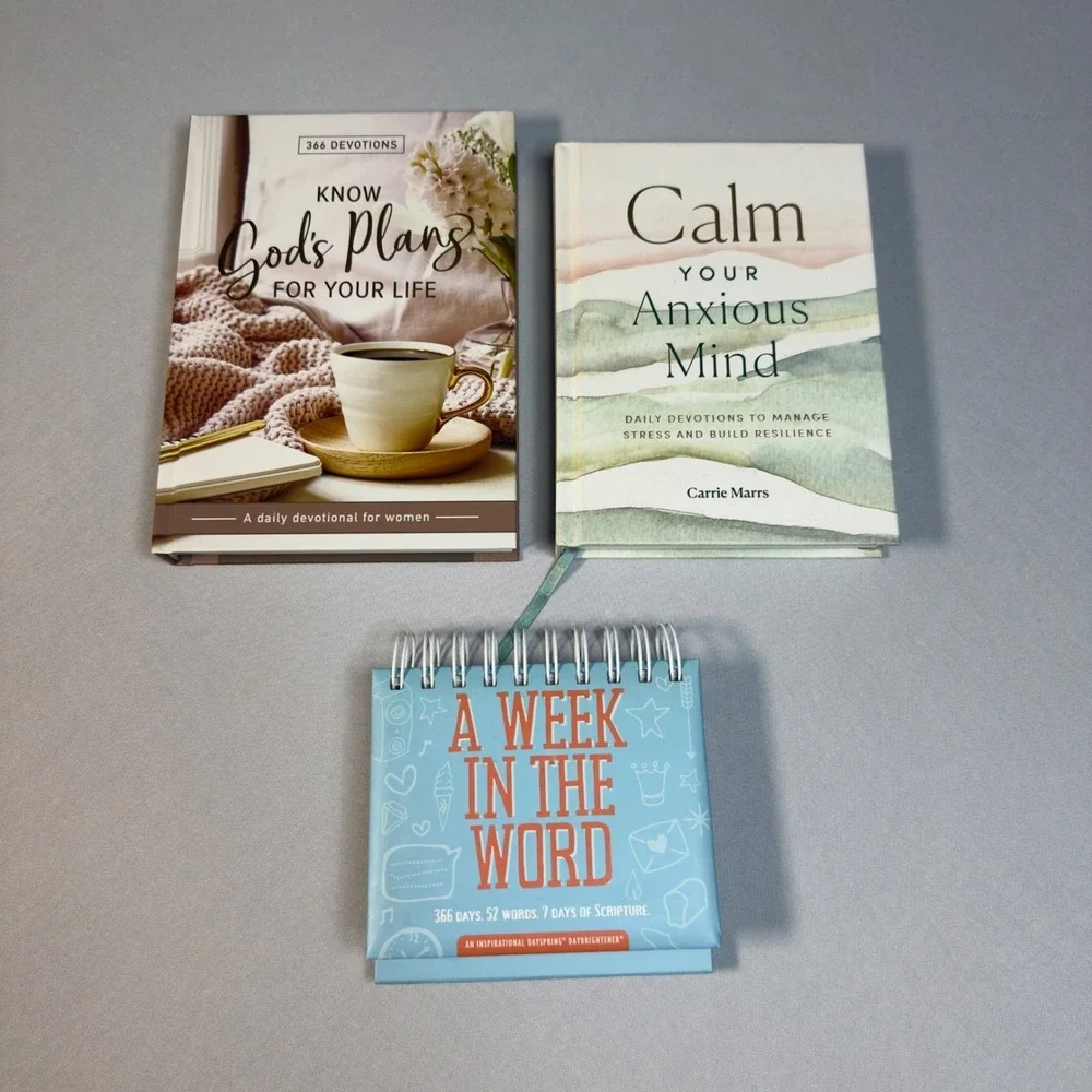 Christian Set/3 Non-Fiction Devotion Set Inspirational God Self Help Books Guide